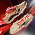 Genuine High-Quality Soccer Shoes US Newest Fashion Black Red Spike Crampons De Footbal...